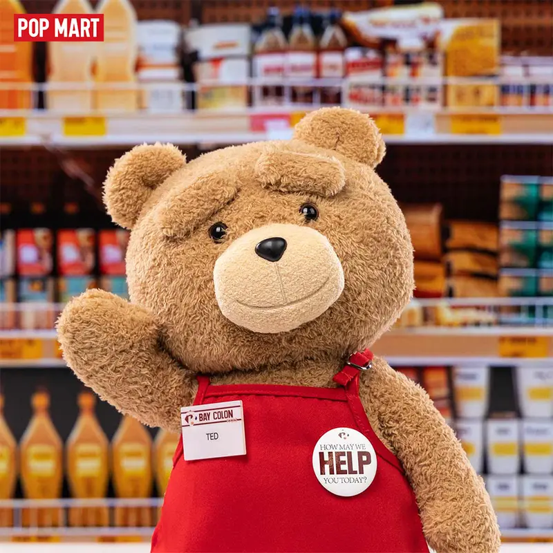 POP MART ted2 ted action plush doll