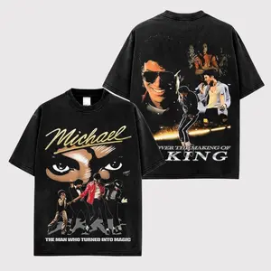 Michael Jackson Premium Cotton Shirt, Moonwalker Fans, The Gloved One Shirt, King of Pop Fans, Thriller Fans, M.Jackson Graphic Tee for Fans Gift Shirt For Music Lover