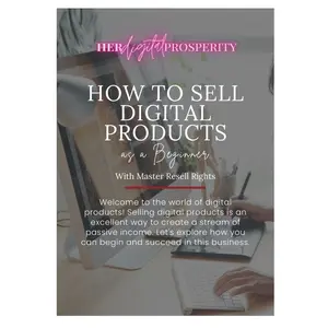 How To Sell Digital Products Workbook With Master Resell Rights