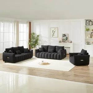 2026 Deep Seat Combo Sofa, Wooden Frame, Modern Living Room Sofa, Teddy Sofa, Apartment Sofa Furniture