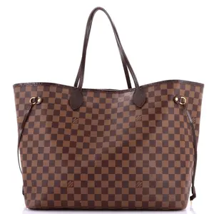 Pre-owned Louis Vuitton Canvas Coated Tote Bags REBAG Neverfull Tote Damier GM by Rebag