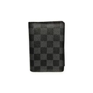Pre-owned Louis Vuitton Damier Graphite coated canvas Small Leather Goods Brazza Wallet black/grey checkerboard Very Good S014260410002