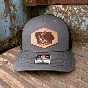 Iowa Catfish Fishing Hat - Adjustable Richardson Snapback Trucker Hat
