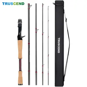 TRUSCEND Craz Multi-Piece Casting Spinning Fishing Rod,One-Piece Performance:Highly Sensitive,Strong,Great Backbone,Multi-Piece Convenience:Low Maintenance,Safe Storage,Travel Ready,Fuji K Guides,TORAY Carbon tiktokshopspringglowup,summervibes