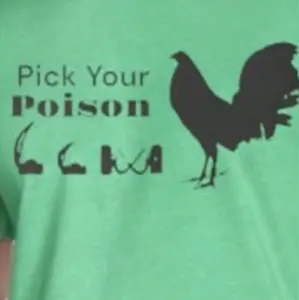 Gamefowl T-Shirt for Men - Pick Your Poison - Funny - Top, Menswear