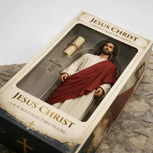 Jesus Christ Collector’s Edition Scale Figure Jesus Loves You Figures Sacred Heart Jesus Statue for Christian Decor