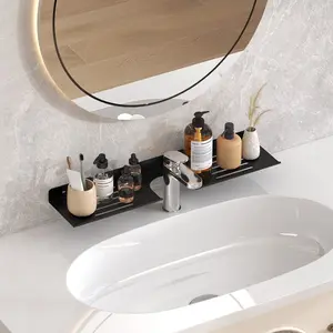 Bathroom Storage Rack, Space-Saving Sink Faucet Holder, Easy Organization, No Wooden Material Needed, Ideal for Bathroom Management