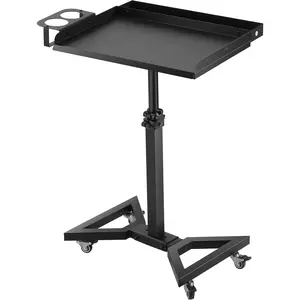 Tattoo Tray Cart Salon Tray with Wheels Rolling Tray Table Station Adjustable Height for Tattoo Studio Salon Medical