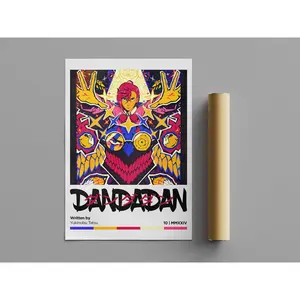 Dandadan Poster, Minimalist Poster, Anime Poster, Wall Art, Wall Decor, Premium Matte Vertical Posters, Movie Poster