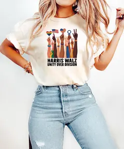 Kamala Harris Tim Walz 2024 Shirt, Election 2024 Sweatshirt, Gift for Democrat, Unity Over Division, Democrat Top, Harris Sweatshirt