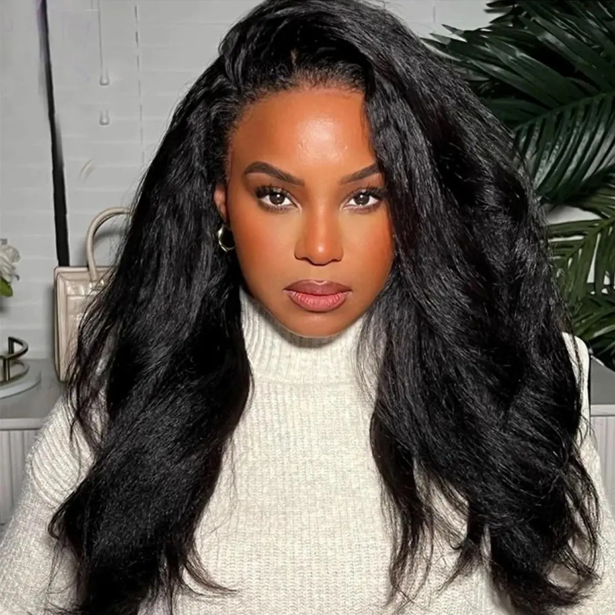 Bling Hair Glueless 9x6 Soft Yaki Body Wave Lace Closure Wig Brazilian Preplucked Pre-cut Body Wave Lace Front Wig For Women 14~26Inch