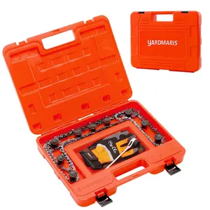 Chainsaw Chain Storage Case, Portable Chain Holder Box with Tool Storage Tank, Universal Saw Chain Organizer for All Chainsaw Chains