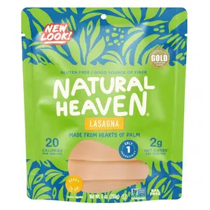 Natural Heaven Lasagna – Low Carb, High Fiber, Gluten Free, Hearts of Palm Pasta