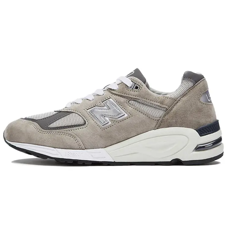 New Balance 990v2 Made In Usa Grey' Retro Durable Low Top Commuter Running Shoes Unisex M990GY2