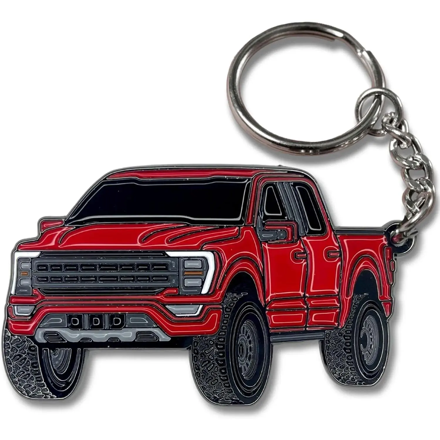 F150 Metal Keychain compatible with Ford F150 Accessories 2023 F-150 Key Chain Fob Cover 2022 Toy Truck