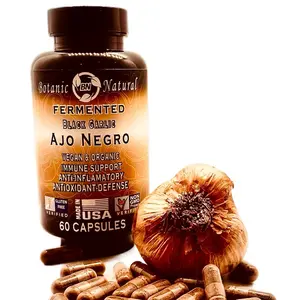 BN Black Garlic Capsules Fermented 100% Organic & Vegan Immune Support Anti-inflammatory Antioxidant made in USA