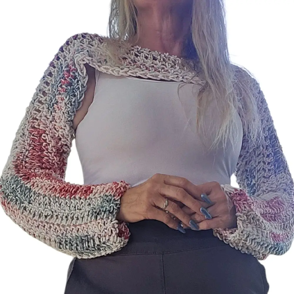 crocheted shrug
