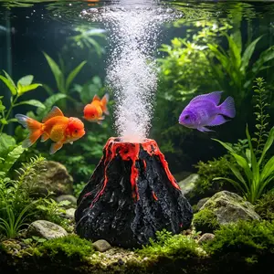 Volcano Bubble Stone Air Pump Accessories, 1 Count Oxygen Stone for Fish Tank, Small Fish Tank Accessories, Aquarium Decorations