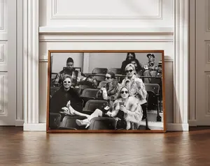 SATC Movie Poster: Vintage Black & White Wall Art Print