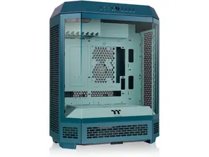 Thermaltake Tower 600 Mid Tower; 2x140mm CT Fans Included; 420mm Radiator Support; 400mm GPU Clearance; Hidden Connector Support; Rotatable PCIe Slots; Transformative Teal; CA-1Z1-00MTWN-00