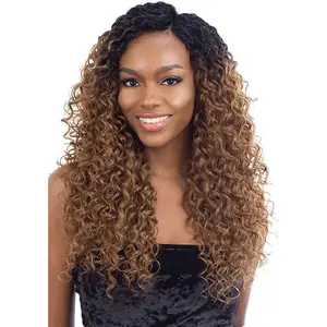 Mayde Beauty Synthetic Bloom Bundle Weave - WET & CURLY 001 3PCS (ONE PACK COMPLETE)