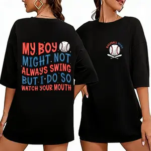 Baseball Mama Shirt, My Boy Might Not Always Swing, Baseball Mom Gift, Sports Mom Shirt, Funny Baseball Sayings, Mom Gifts