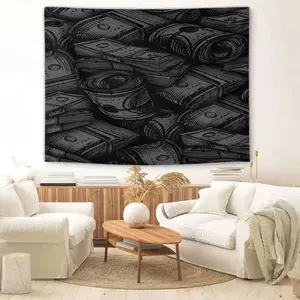 Dollar Single-Sided Printed Pattern Tapestry, Lightweight Wall Decoration Fabric, Suitable For Bedroom, Apartment, Party Decoration