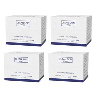 Cotton Soft Disposable Hypoallergenic Facial Wipes, Thick Absorbent Makeup Remover Towels, Home Use Single-Use Drawstring Boxed Cleansing Cloths