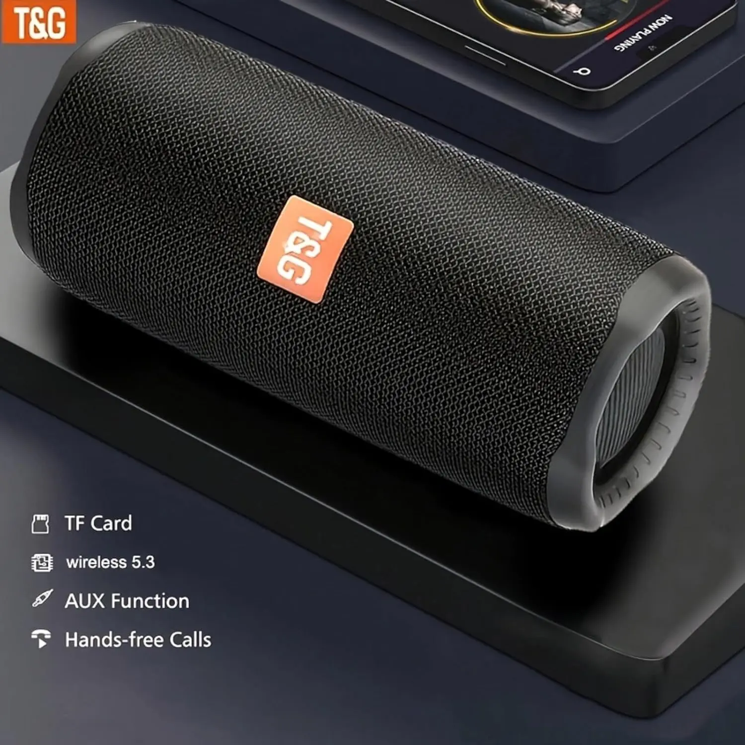 TG365 Portable Bluetooth Speaker, 20W Loud Stereo Sound, Bluetooth 5.3 Wireless Speaker with 20H Playtime, IPX4 Waterproof, TWS Pairing, Portable Speaker for Travel, Party, Home & Gifts