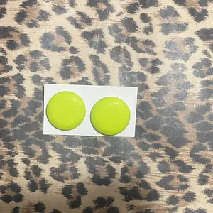 Oversized Button Earrings