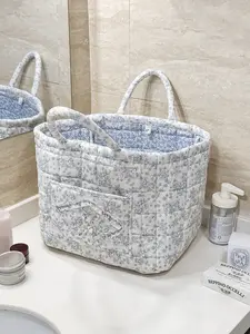 High-Value Foldable Portable Storage Basket, Casual Plain Design, Ideal for Home & Car Use, All Season Essential Organizer