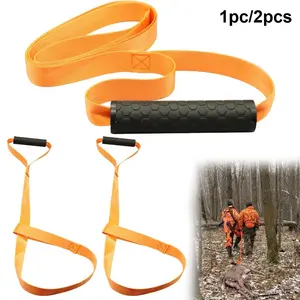 Deer Pulling Rope, Deer Tow Rope with Self-locking Ring and Non-slip Handle, Outdoor Hunting Belt, Outdoor Hunting Accessories for Deer Hunting