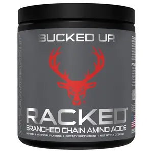 Bucked up Racked BCAAs Dietary Fitness Supplement to Build Muscle and Improve Recovery