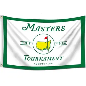Masters T0urnament Golf 3x5 Ft Flag with 4 Grommets for Man Cave Wall Indoor Outdoor Room Decoration Bedroom College Dorm and Garage Banner