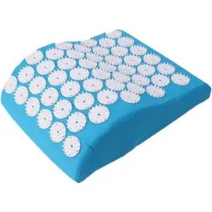 Acupressure Massage Pillow Improve Stiffness Safe Acupressure Pillow Improve Fatigue Relieve Headache Multiple Massage Points Keep Healthy Home Use for Sleep(Blue)