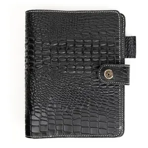 The Isabella A5 6-Ring Leather Binder