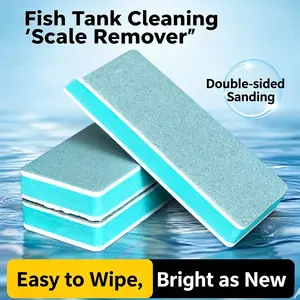 Dual-Sided Aquarium Magic Eraser 6-Pack Tank-Safe Limescale Remover for Fish Tank Cabinet Windows & Mirrors Multi-Purpose Wipe Clean outdoorfun Tools Cleaning
