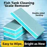 6-Pack Dual-Sided Aquarium Magic Eraser, Tank-Safe Multi-Use Cleaning Tool with Descaling Efficiency, Safe Glass Cleaner That Wipes Away Limescale for Fish Tanks, Mirrors & Windows, Limescale Removal, Mirror & Window Use