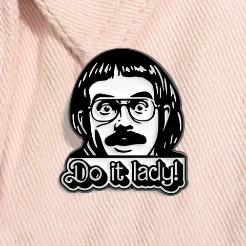 Do It Lady Chit Enamel Pin Durable Metal Pins Wacky Man Design Alloy Brooch Lapel Backpack Badge Brooch Pin Clip Fashion Jewelry Accessories Men Accessories Gift for Friends Fashion Accessory