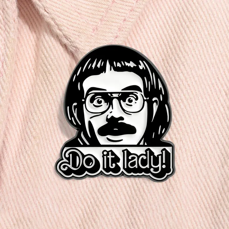 Do It Lady Chit Enamel Pin Durable Metal Pins Wacky Man Design Alloy Brooch Lapel Backpack Badge Brooch Pin Clip Fashion Jewelry Accessories Men Accessories Gift for Friends Fashion Accessory