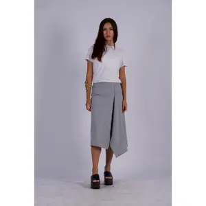 Silent Drape Wrap Skirt