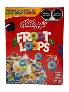 Kellogg's Froot Loops 6.35 oz (180 g) – Mexican Fruit Flavored Sweetened Cereal