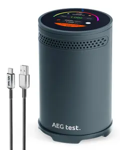AEGTEST HOUND-3699 Smart Radon Detector– Fast 10-Min Results, Historical Data Reports & Audible Alerts