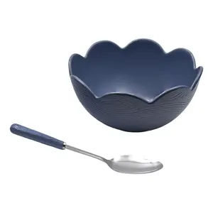 Temp-tations Woodland 3-qt Scalloped Serving Bowl w/ Spoon