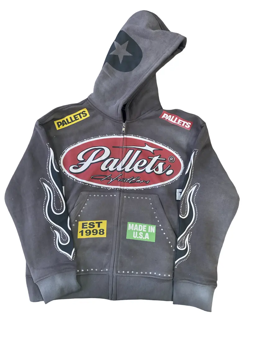 Grey Pallets Hoodie