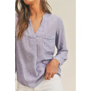 Lilac Long Sleeve Blouse