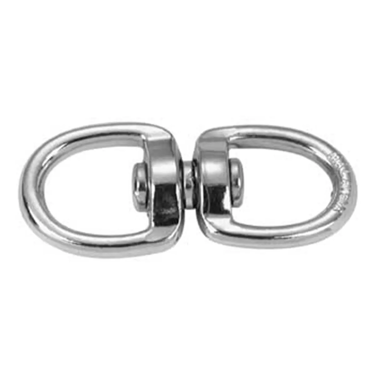 Apex Tool Group Double Swivel Eye Connector with Round Eyes, 0.63 in. Stainless Steel with Nickel (Metallic) Finish for Sailing & Water Sports, T7640302