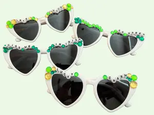 Unisex Heart-Shaped St. Patrick's Day Sunglasses Collection