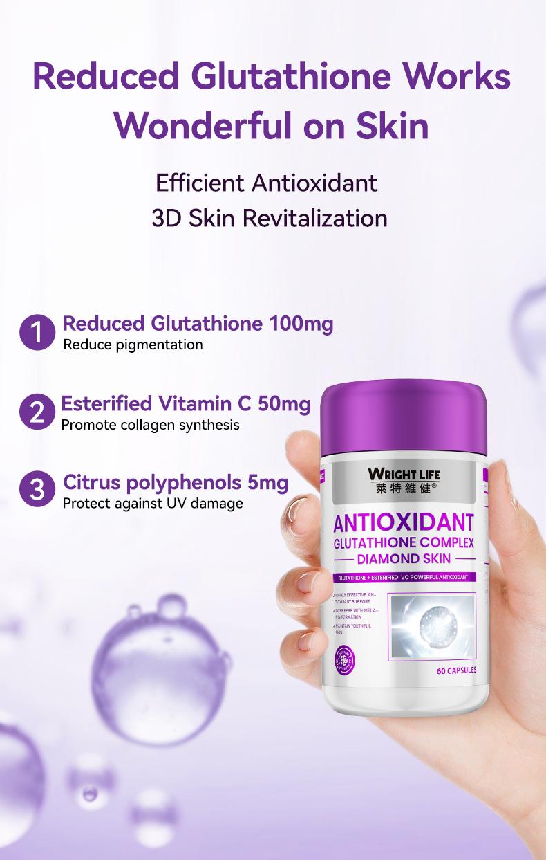 Wright Life Glutathione Capsules (60 capsules) Supplement