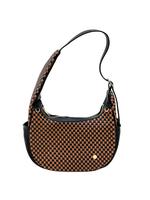 Black/Brown Check Shoulder Bag